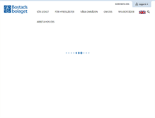 Tablet Screenshot of bostadsbolaget.se